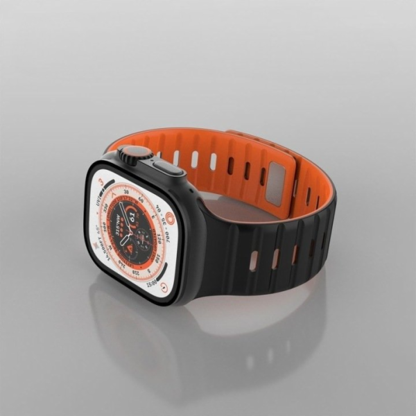 FIXED Silicone Magnetic Strap pre Apple Watch 42/44/45/49...