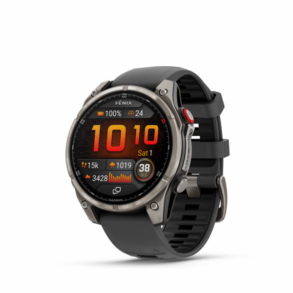 Garmin fenix 8 Pro – 47 mm, AMOLED Saphire,Titanium, černá