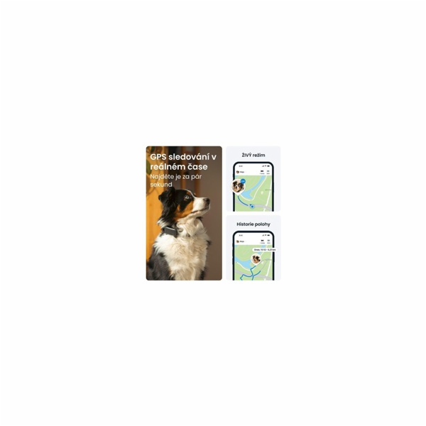 Tractive DOG 6 – GPS lokátor pro psy a monitor zdraví, černý