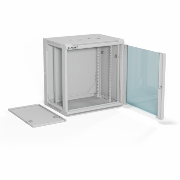 ALANTEC Závěsná skříň 19" 12U 600x450, šedá barva