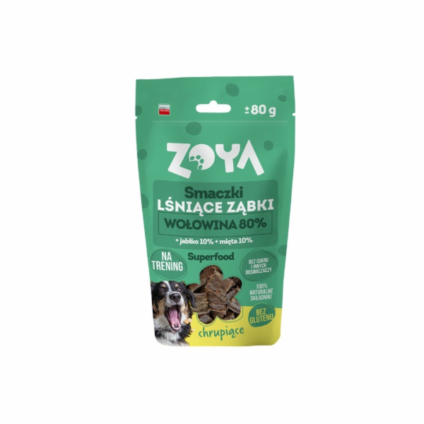 ZOYA Shiny teeth Beef - pamlsek pro psa - 80g