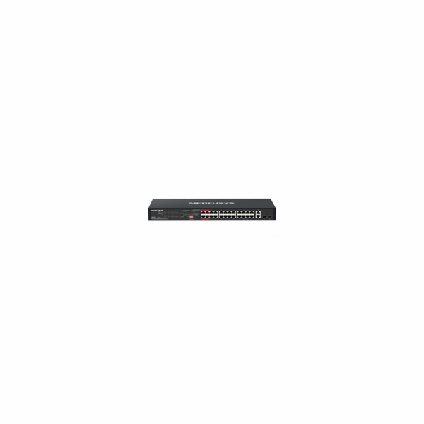 Switch TP-Link Mercusys MS128GP 2x GLAN, 24x GLAN s PoE+,...
