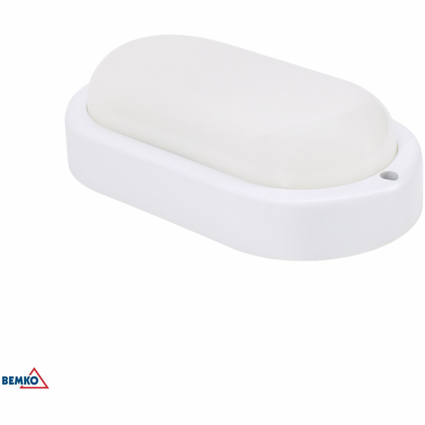 Bemko LED SVÍTIDLO KANLO OVAL 8W 4000K 760LM IP54 BÍLÁ MI...