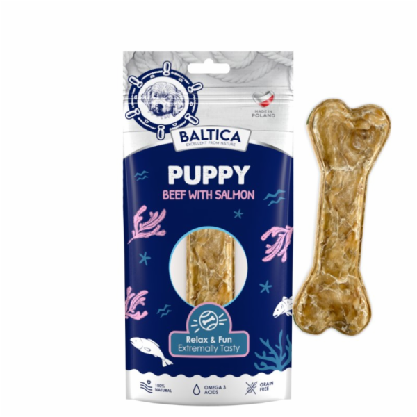 BALTICA Puppy Beef with salmon - žvýkací pamlsek pro psa - 1