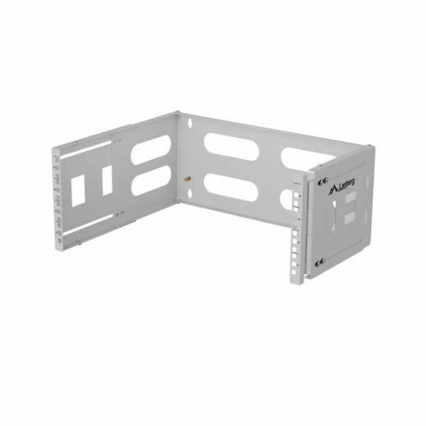 Lanberg Nástěnný rack 19" 4U 497x400/240 šedý
