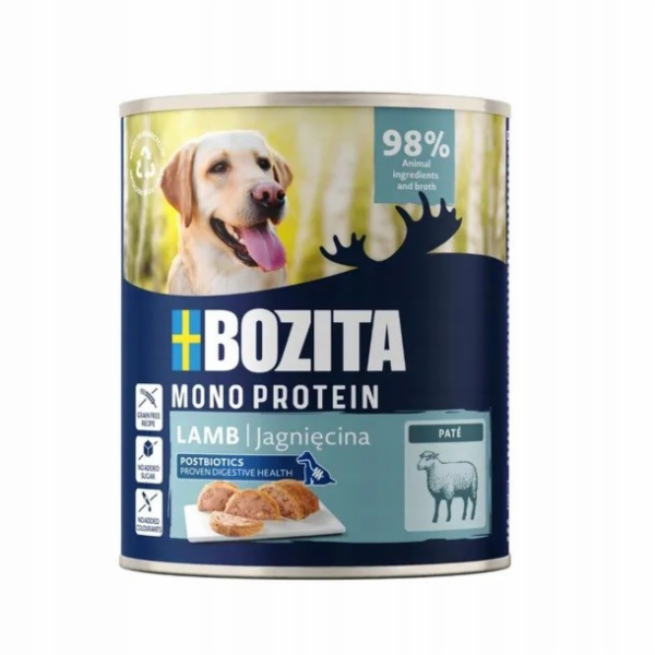 BOZITA Mono Pate Lamb - vlhké krmivo pro psy - 800g