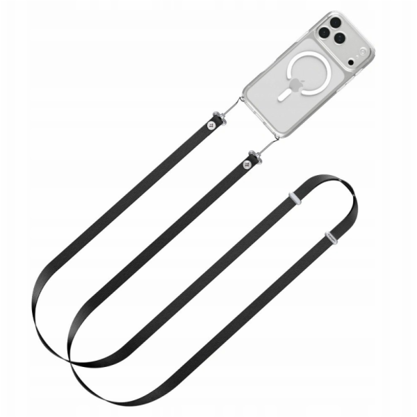 Spigen PÁSEK NA ŠŇŮRKU DA30L CROSSBODY, ČERNÝ