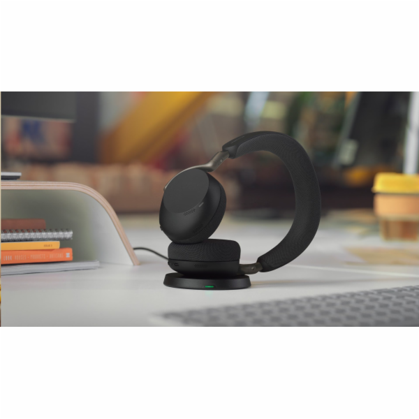 Jabra Nabíjecí sluchátka Evolve3 75 MS Link 390c Black WLC