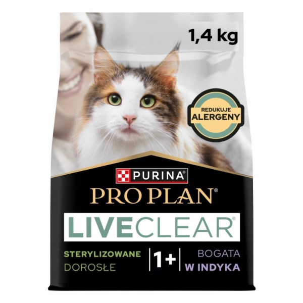 PURINA Pro Plan LiveClear Sterilised Rich in turkey - suc...