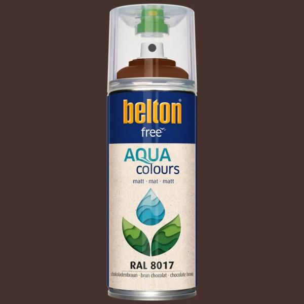 Barevný lak Belton Free AQUAcolours RAL 8017 čokoládově h...