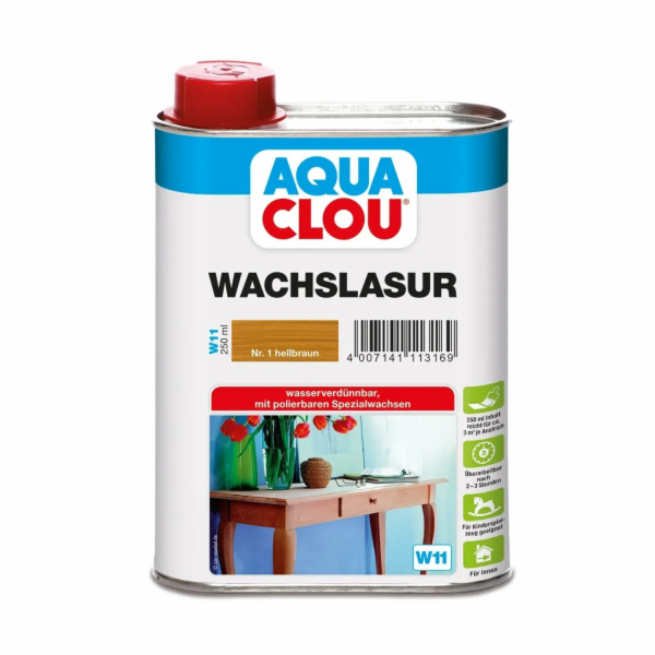 Voskový lak Aqua Clou světle hnědý 250 ml