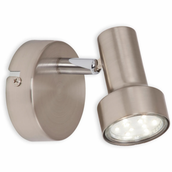 LED reflektor Briloner, jednoduchý, matný nikl