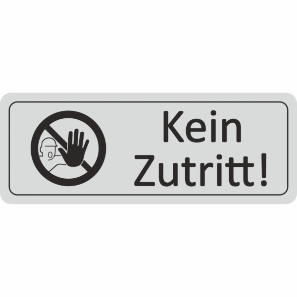 Dveřní cedule "Vstup zakázán" 12 cm x 4,5 cm tvrdé PVC st...