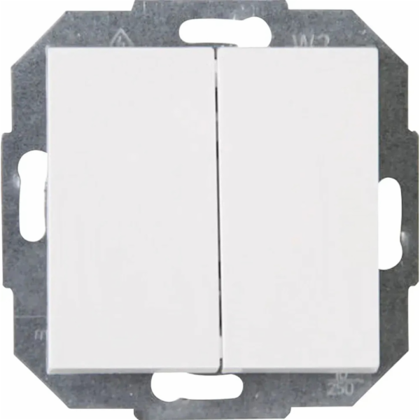 Dvojitý přepínač Kopp Athenis Pure White