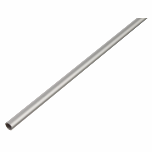 Kulatá trubka, stříbrně eloxovaná, 12 mm x 12 mm x 1000 mm