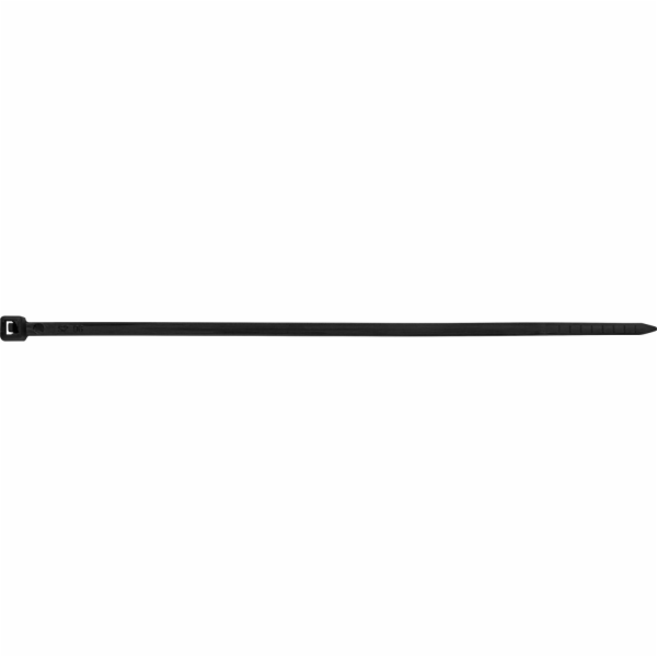 Stahovací pásky 120 mm černé 25 kusů