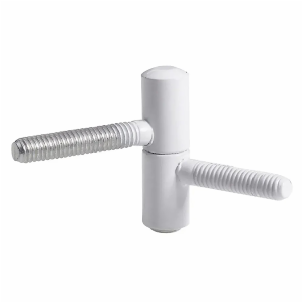 Skrytý pant O 10 mm ocel bílý 2 kusy