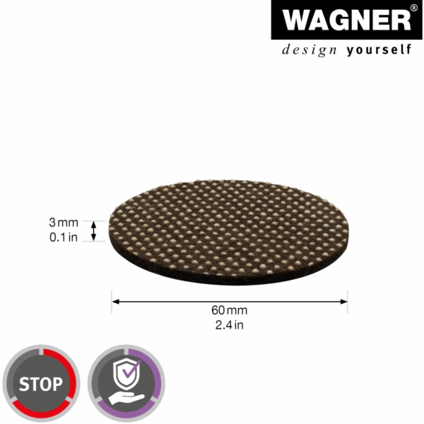 Wagner protiskluzová podložka Fils-PVC hnědo-béžová O 60 mm