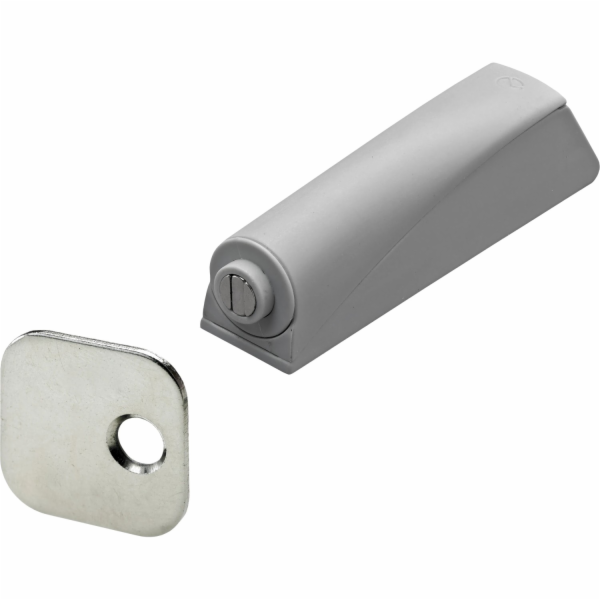 Otvírač dveří Hettich s magnetem, plastový, šedý, 2 kusy