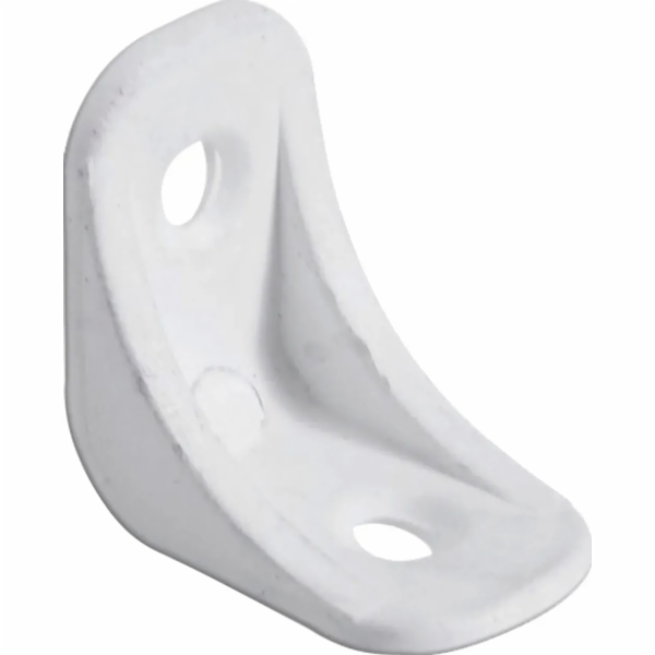 Plastový úhlový držák Hettich 24 mm x 24 mm x 15 mm bílý