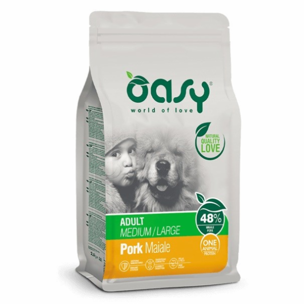 OASY One Animal Protein Adult Medium/Large Mono Pork - su...