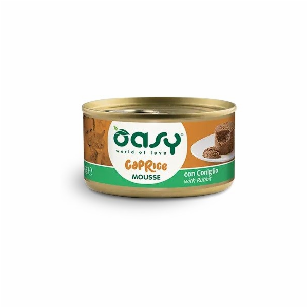 OASY Caprice Mousse Rabbit - mokré krmivo pro kočky - 85g