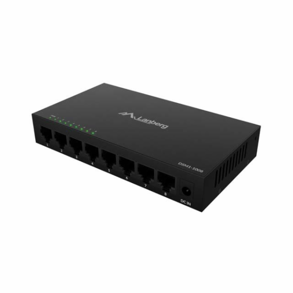 Lanberg Přepínač DSM1-1008 8X 1GB/S nespravovaný gigabito...