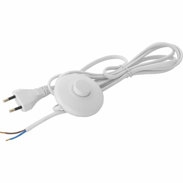 Sonstige Napájecí kabel s nožním spínačem, bílý, 2 m