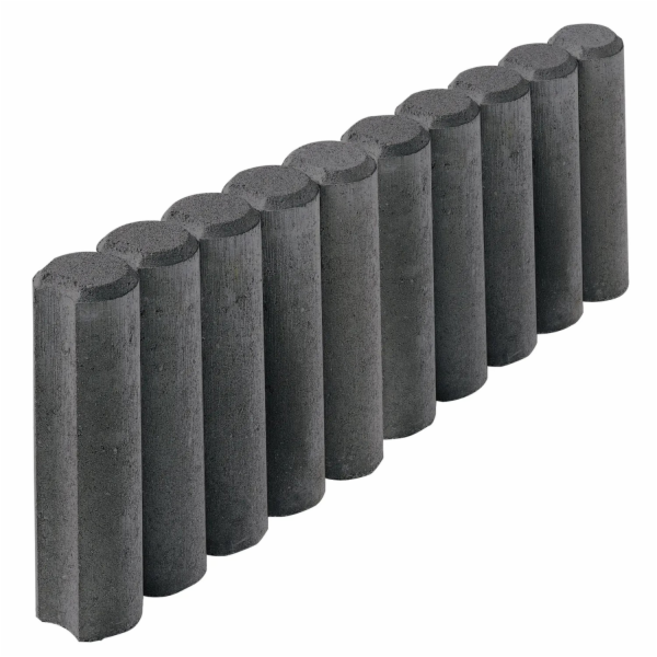 Kann Kulatý palisádový obkladový kámen antracit 50 x 25 x...