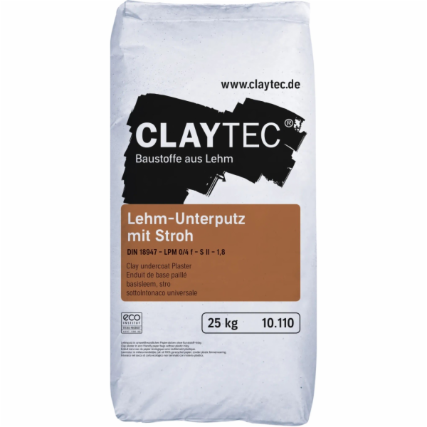 Claytec Hliněná omítka se slámou 25 kg