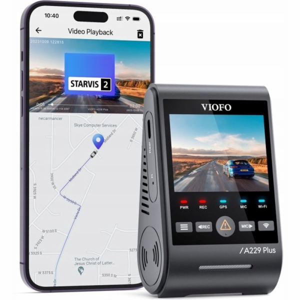 Videorekordér VIOFO A229 PLUS 1CH-G GPS
