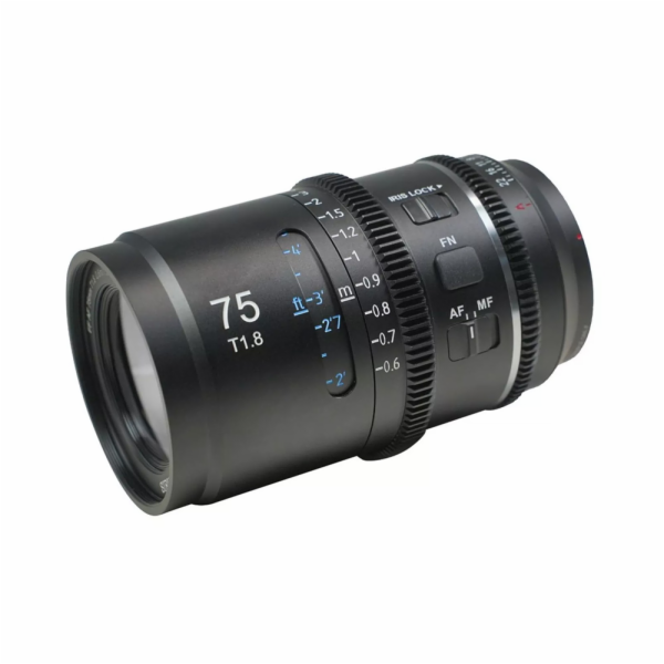 SIRUI Astra 75mm T1.8 1.33X E Mount, Blu