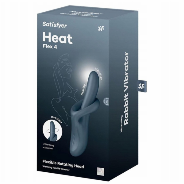 NoName Stimulátor klitorisu SATISFYER Heat Flex 4 šedý