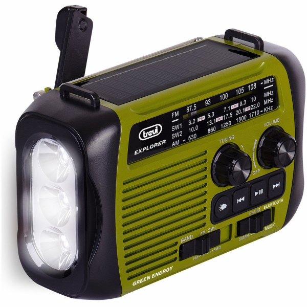 Trevi Rádio RA 7F 30 Bluetooth černé a zelené