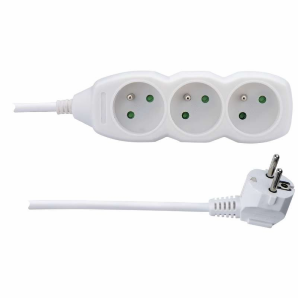 Emos prodlužovací šňůra P0312 - 3 zásuvky, 2m