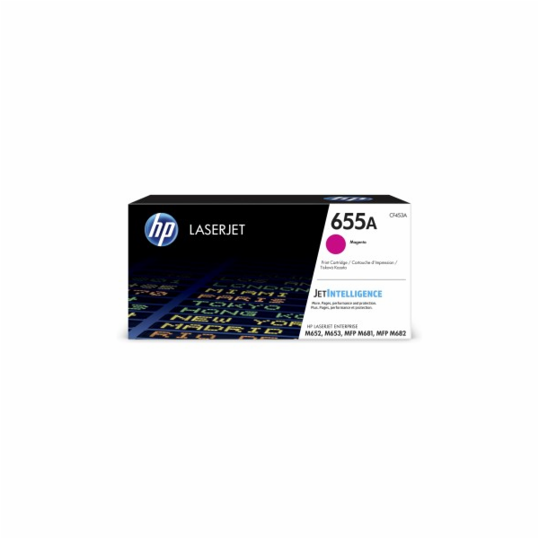 HP 655A Magenta Original LaserJet Toner Cartridge (CF453A...