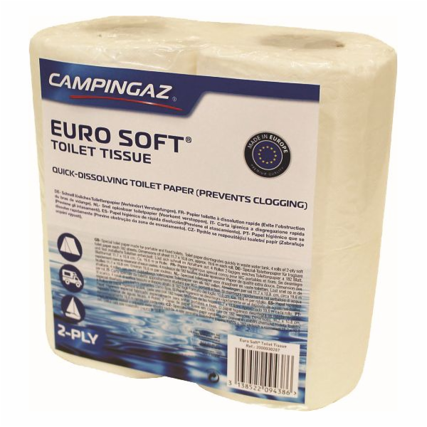 Papír toaletní do přenosných toalet EURO SOFT 4ks