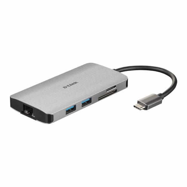 D-Link DUB-M810 8-in-1 USB-C Hub with HDMI/Ethernet/Card ...