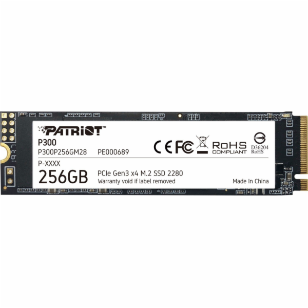 Patriot P300 256GB (PCIe 3.0 x4, NVMe 1.3, M.2 2280)