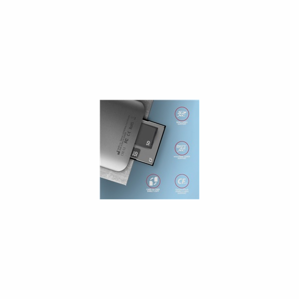 AXAGON CRE-S3, USB-A 3.2 Gen 1 - SUPERSPEED čtečka karet,...