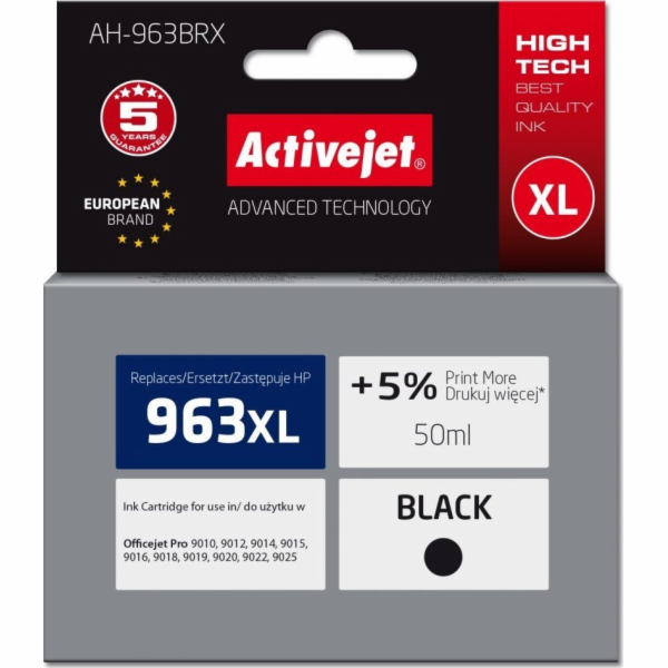 Activejet AH-963BRX inkoust pro tiskárny HP, Náhradní ink...