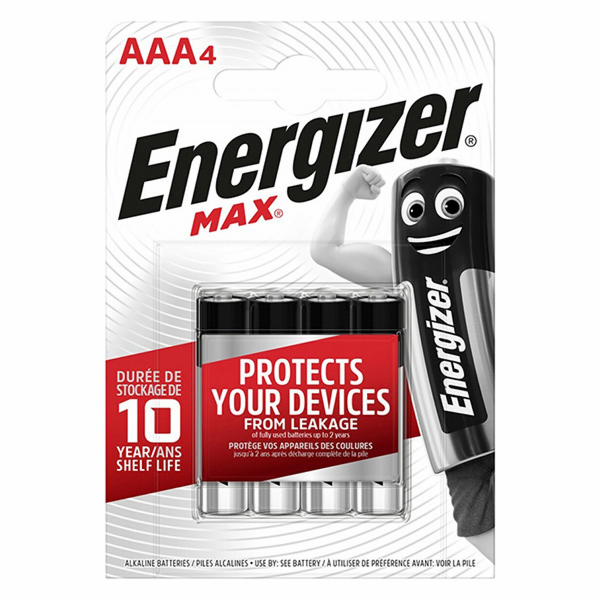 Energizer MAX - Mikrotužka AAA/4