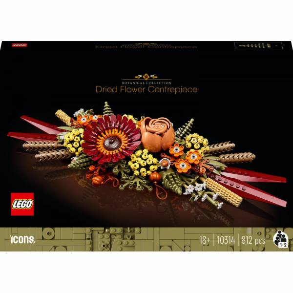 LEGO 10314 Ikony Aranžmá ze sušených květin, Stavebnice
