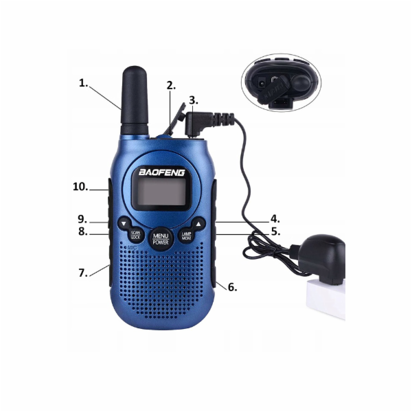 Walkie-Talkie Baofeng BF-T6 Panda Schwa