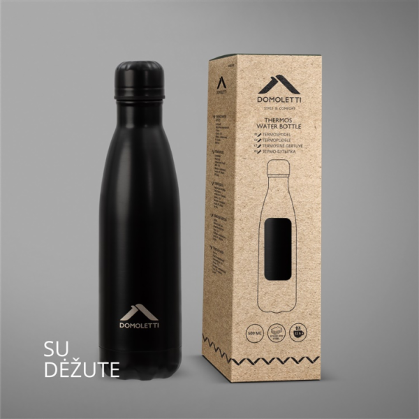 Termo napáječka Domoletti, černá, 0,5l