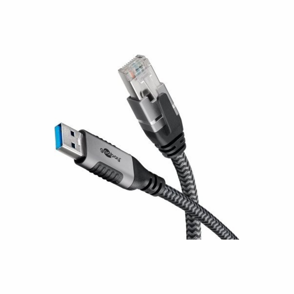 Goobay Ethernetový kabel USB-A 3.2 Gen1 samec > RJ-45 sam...