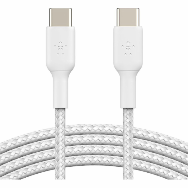 Belkin BOOST CHARGE™ USB-C/USB-C kabel, 1m, bílý - odolný...