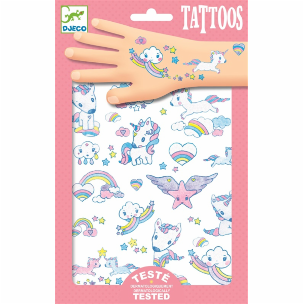 Sada na tetování Djeco Unicorns DJ09575