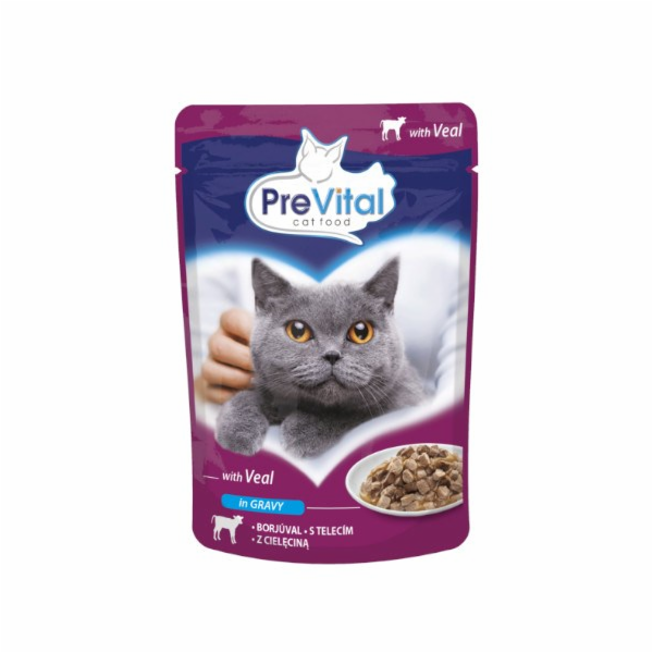 PREVITAL Cat Food Mix 4 Příchutě Kuře, Telecí, Losos, Drů...