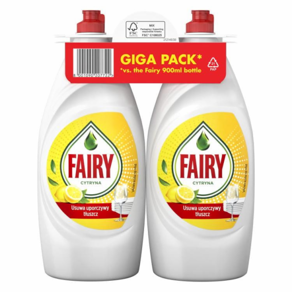 MYČKA NÁDOBÍ VÍLA CITRÓN 2X1350ML